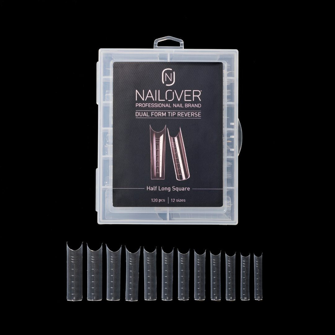 Dual Form Reverse Half Long Square Tip